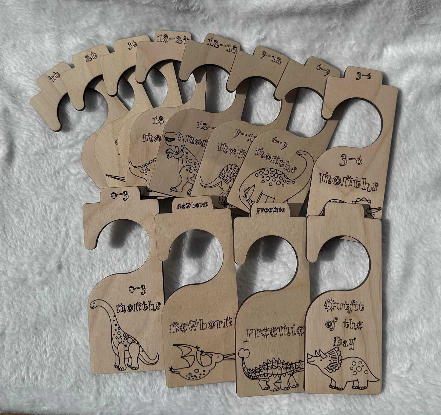 Dinosaur Baby Clothing Closet Divider Set